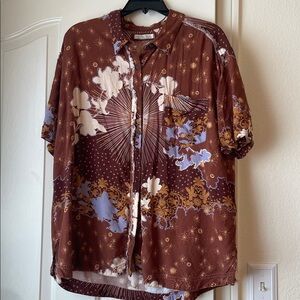 Free People Short Sleeve Button Down